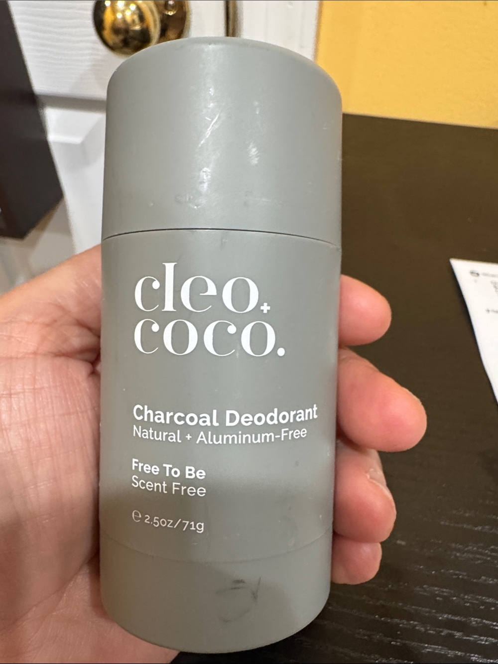 cleo + coco Charcoal Deodorant — Gray (Scent Free)